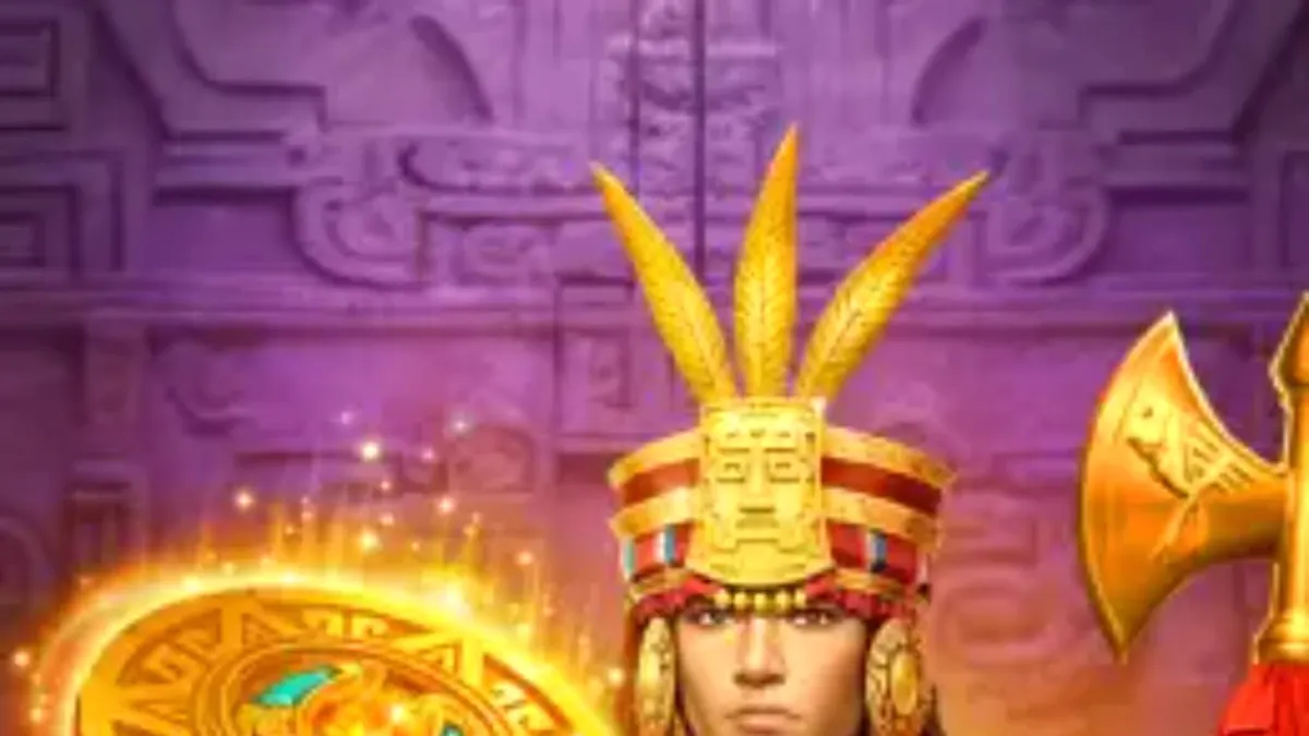 Suasana kuil kuno dalam permainan slot Golden Empire 1000